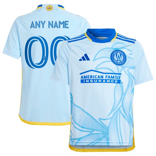 Atlanta United FC adidas Youth 2024 The Resurgens Kit Replica Custom Jersey - Light Blue