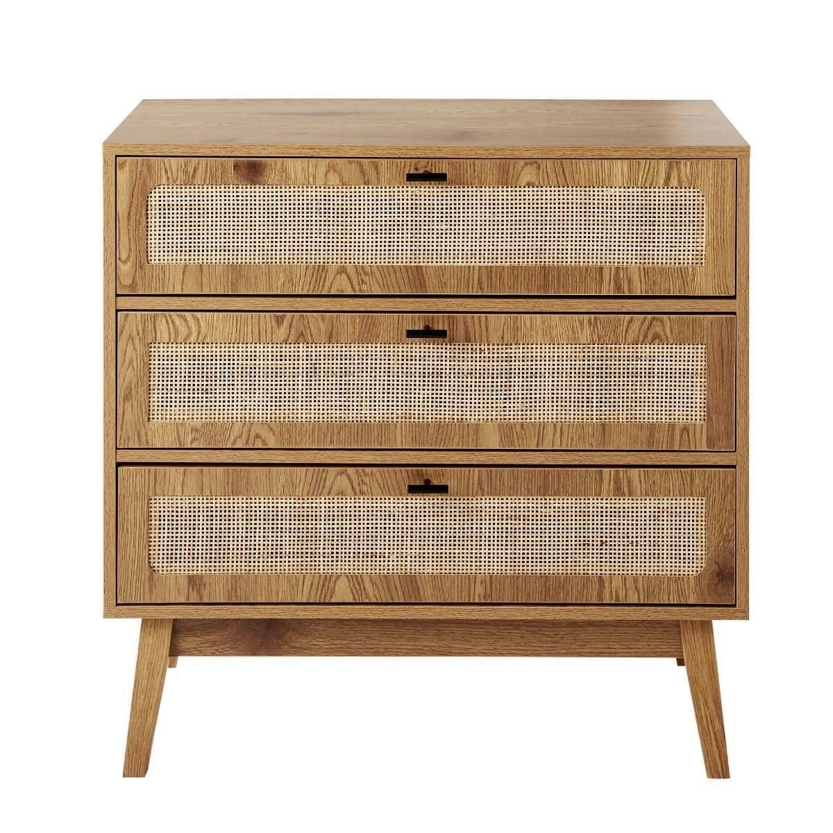 Calicosy - Ladekast 3 laden ALIA - L80 cm - Rotan