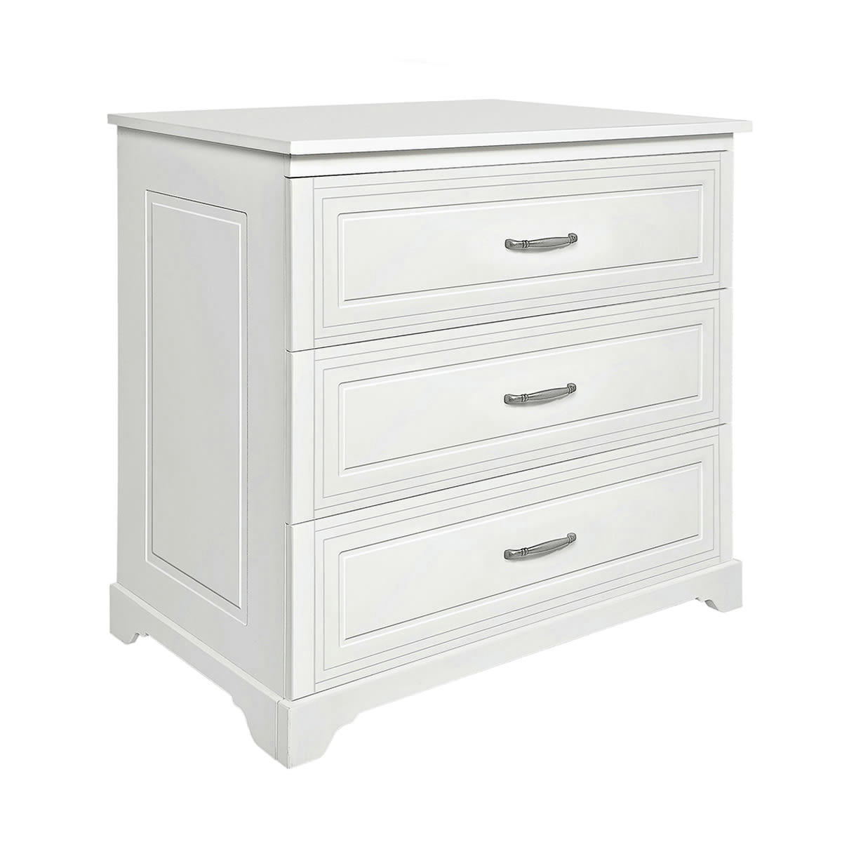 MELODY - Commode 3 tiroirs blanc