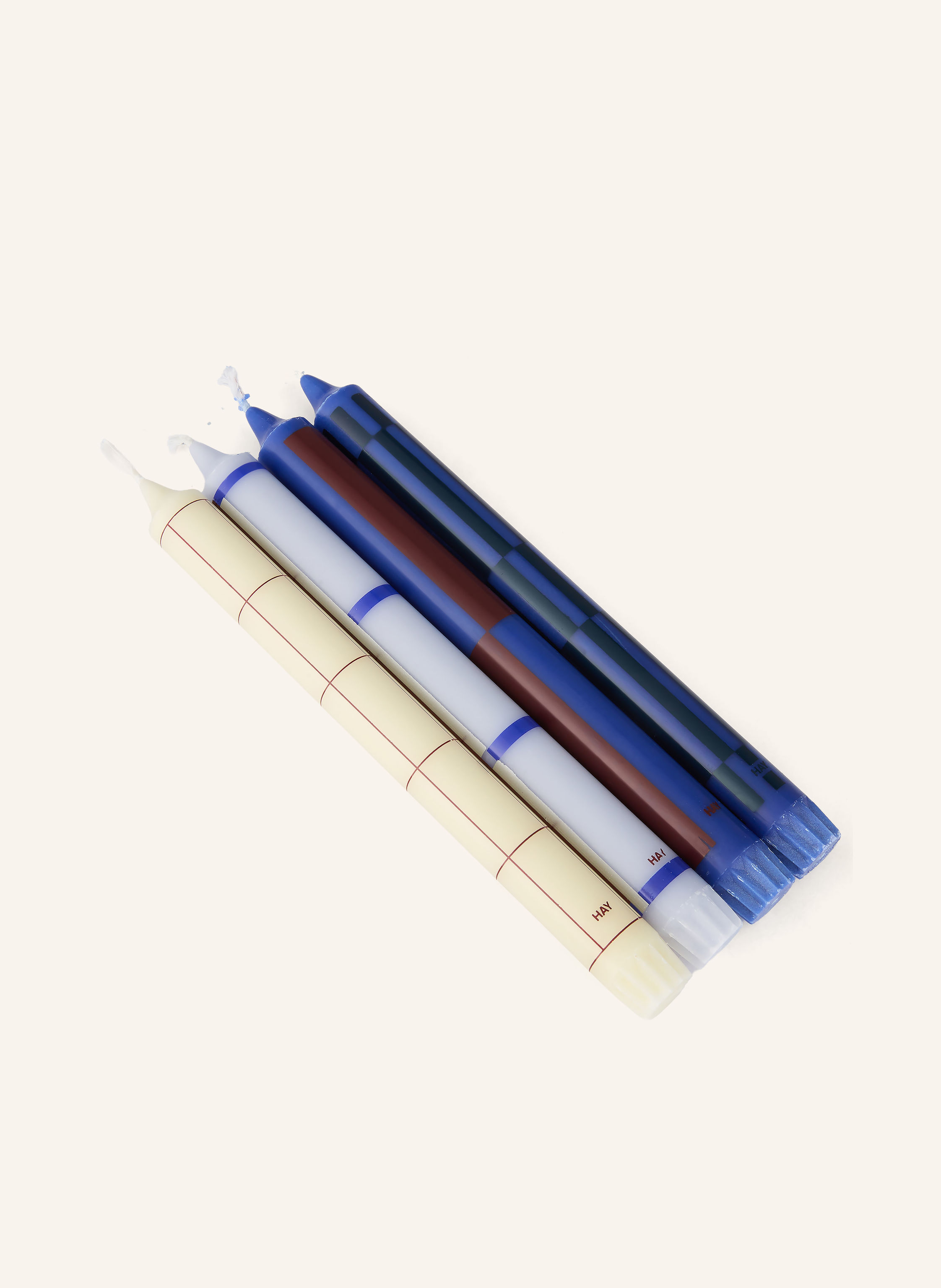 HAY 4er-Set Stabkerzen