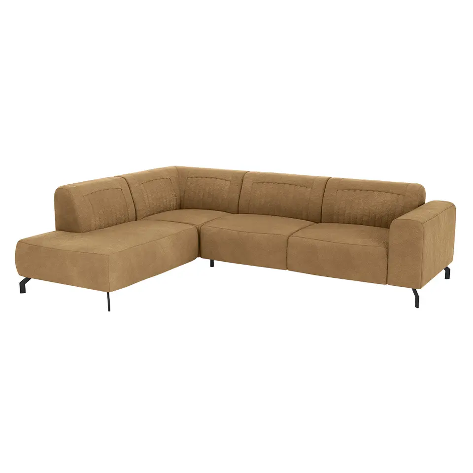 Hoekbank Otis links - toffeebruin