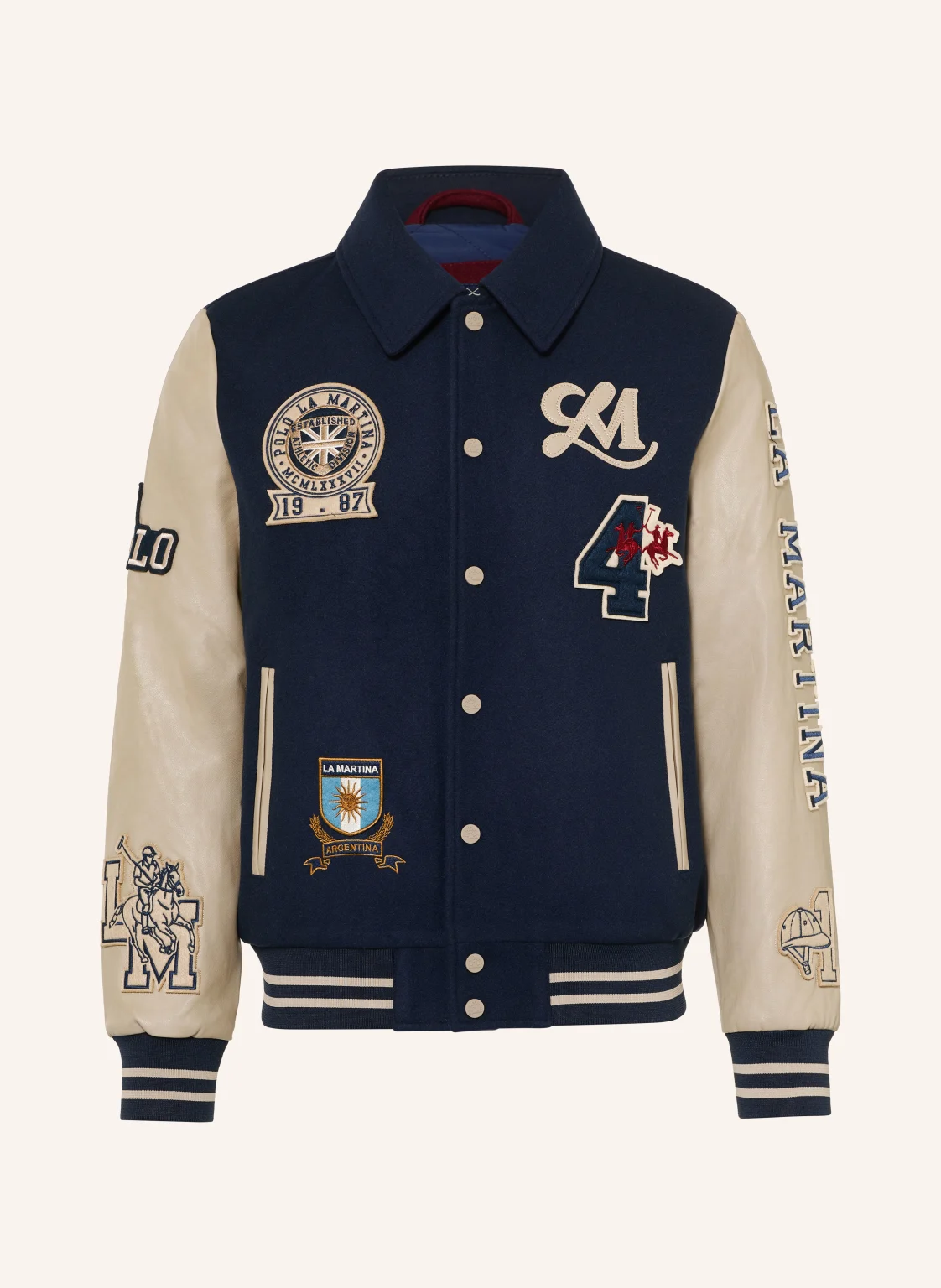 LA MARTINA College-Jacke im Materialmix