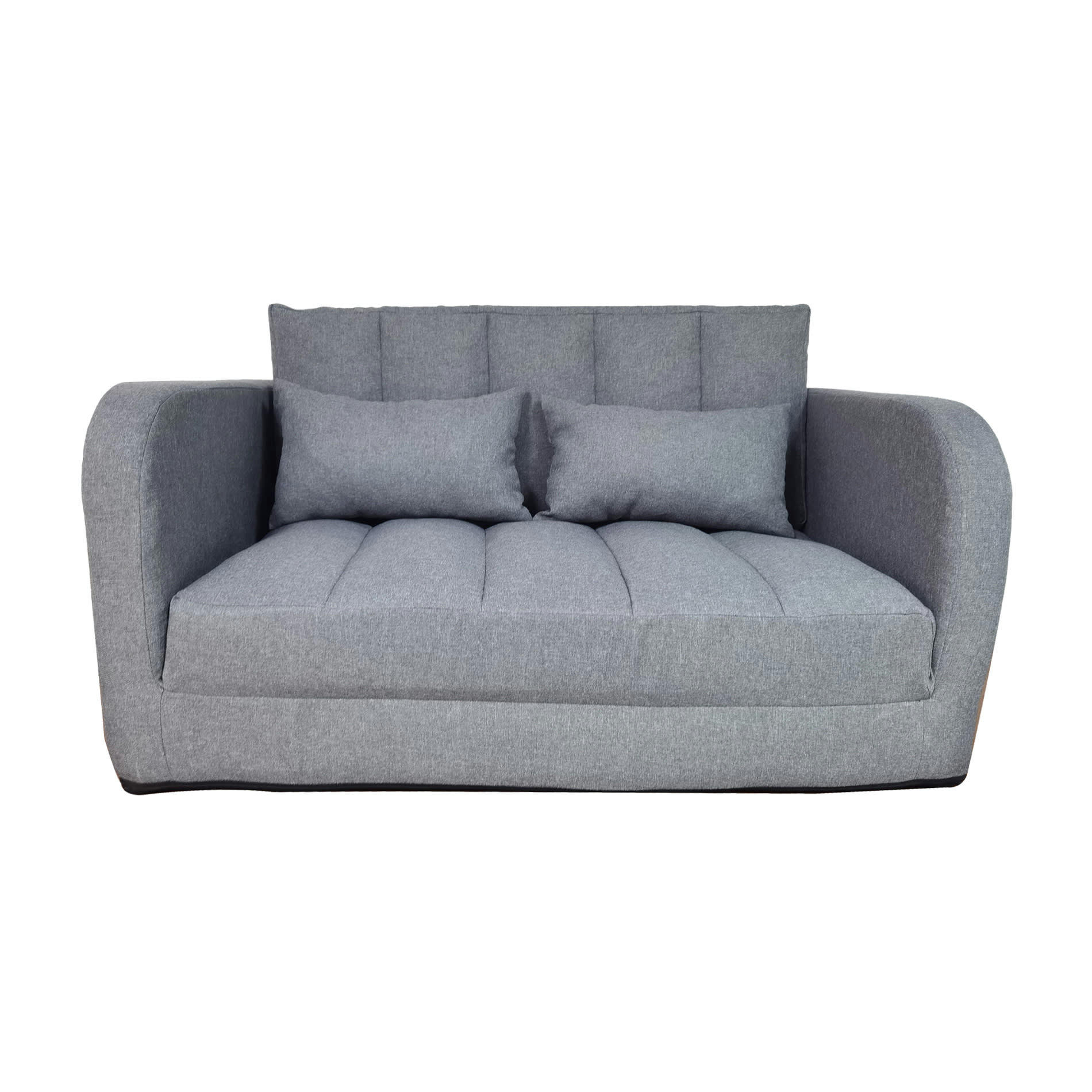 MODERN - Canapé-Lit 1 place pliant en polyester gris