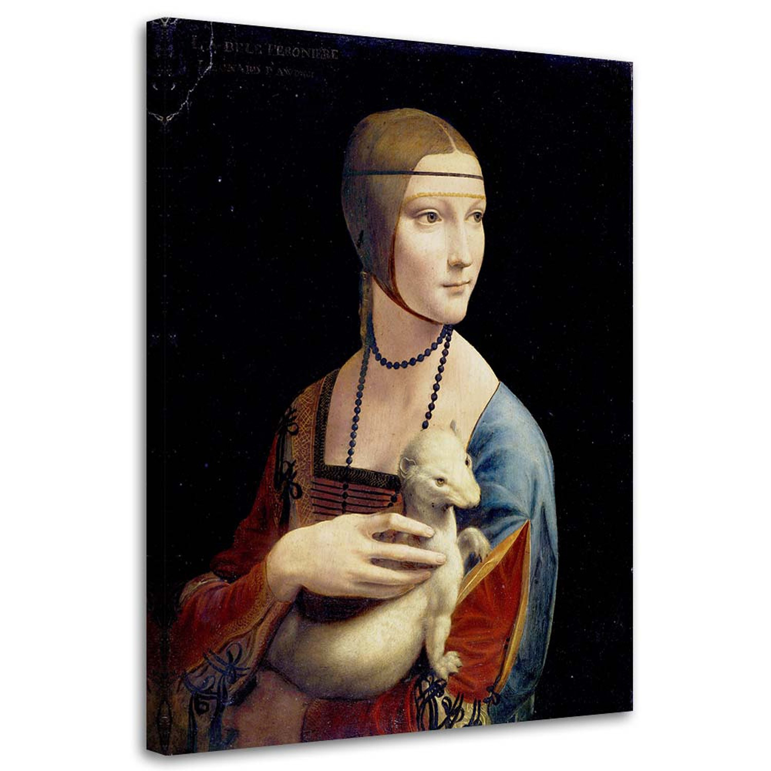 Feeby Obraz na płótnie Dama z gronostajem Da Vinci 40x60