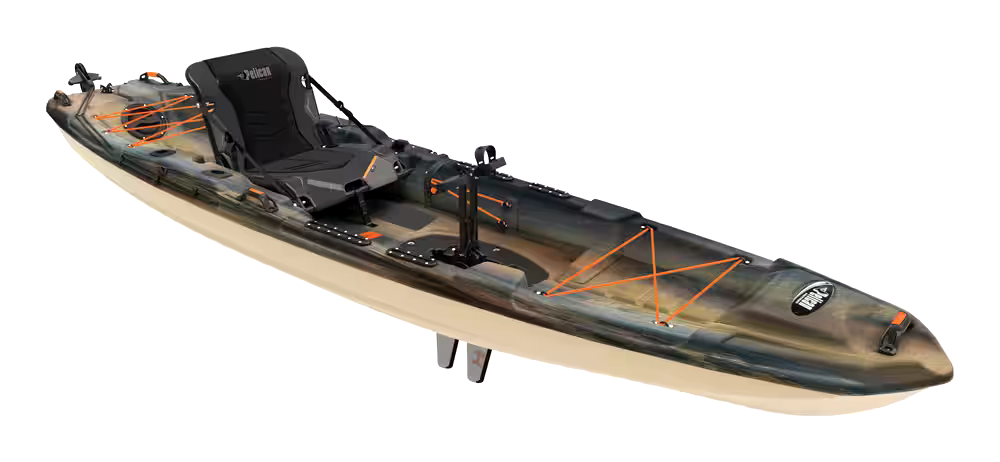Pelican The Catch 130 Hydryve-II Fishing 1-Person Kayak, Camo, 12.6-ft