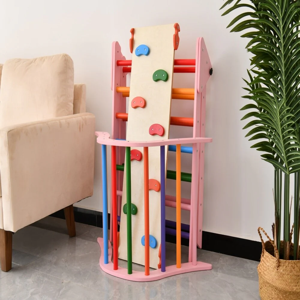 2-Piece Montessori Climber, Foldable Indoor Play for Toddlers