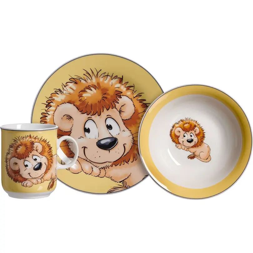 Geschirrset 3-teilig Happy Zoo Leo