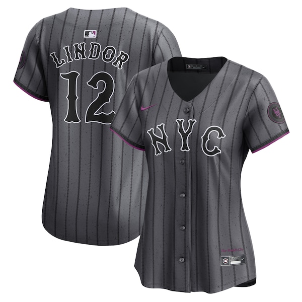 Francisco Lindor New York Mets Nike Women's 2024 City Connect Limited Player Jersey - Graphite