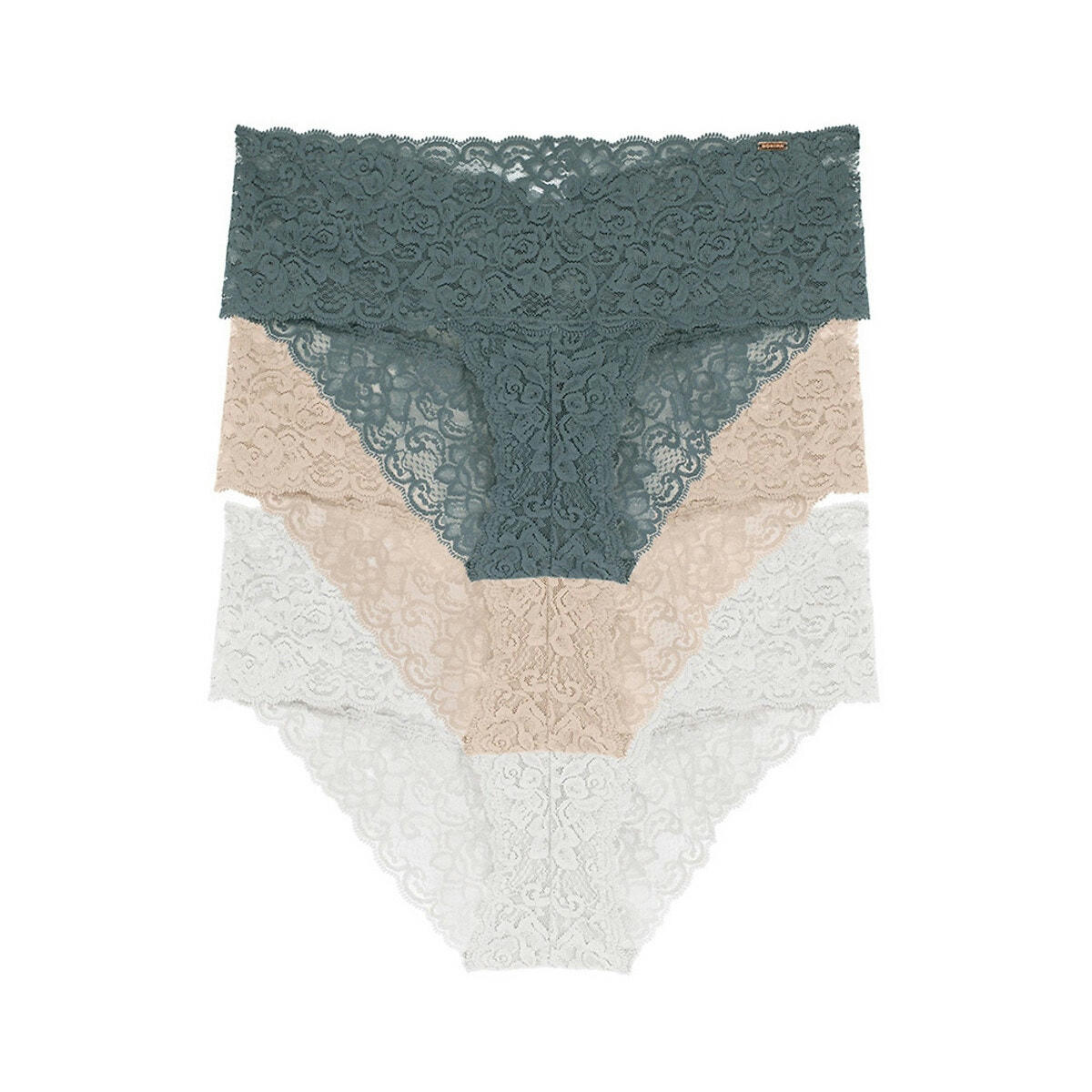 Lot de 3 slips dentelle Lana