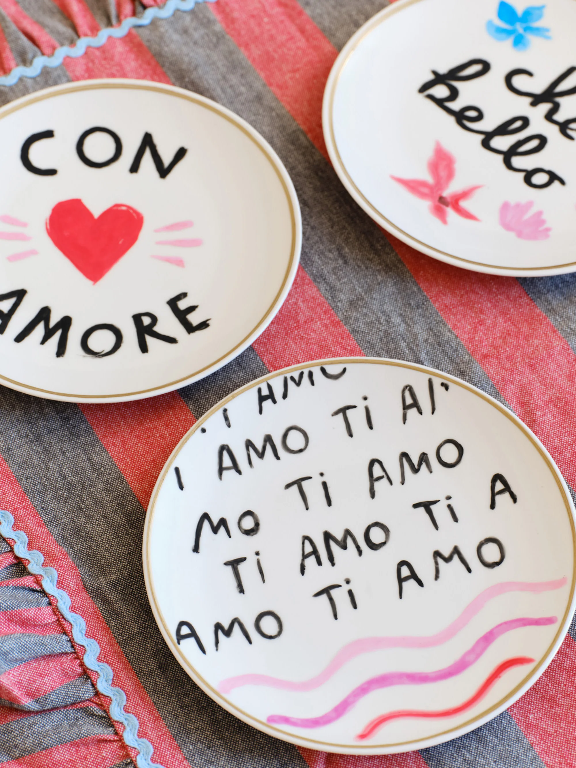 Handgefertigter Dessertteller Con Amore