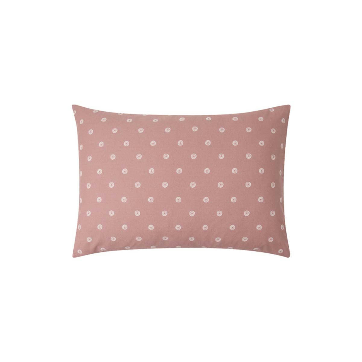 EMIKO - Taie d'oreiller imprimée en bambou rose 50x75