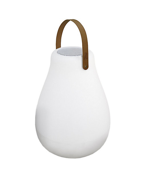Lampe baladeuse avec enceinte rechargeable pour extérieur, LED variable RGB 45lm, IP43, H.37 x l.27,5 cm, New Garden Play Light and Music