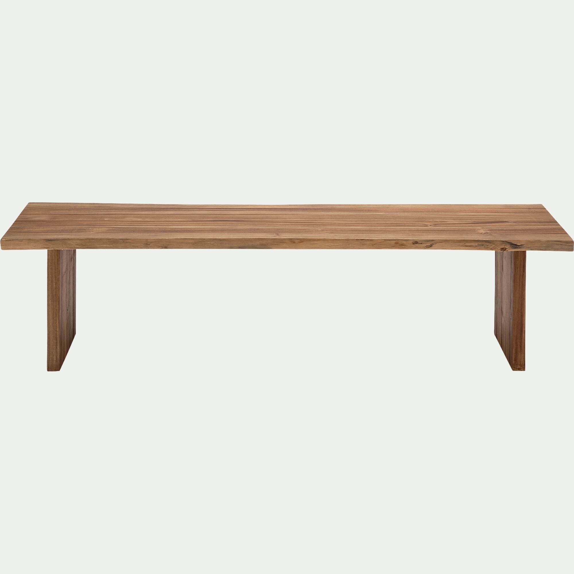 GINEVRA - Banc en acacia L170cm - bois foncé