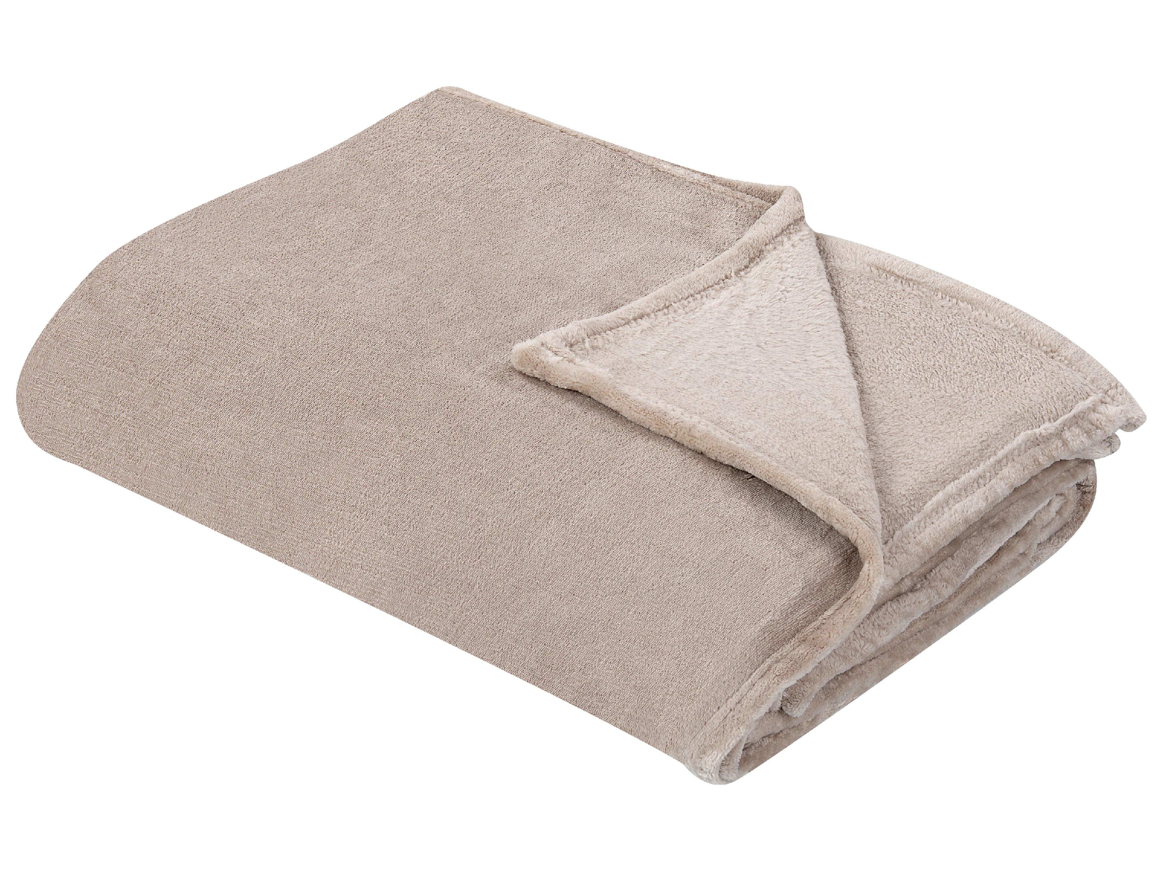Blanket BAYBURT 150 x 200 cm Beige