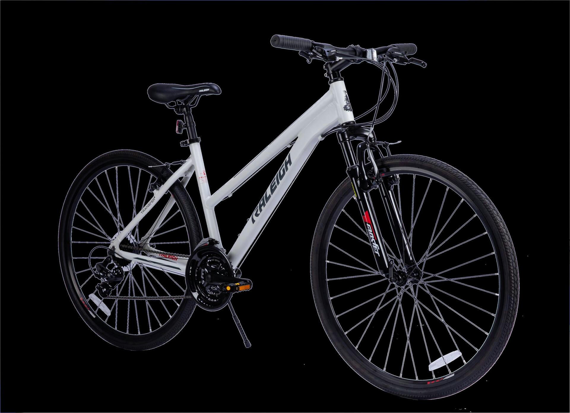 Raleigh Overtake Hybrid Bike, 700CC, White