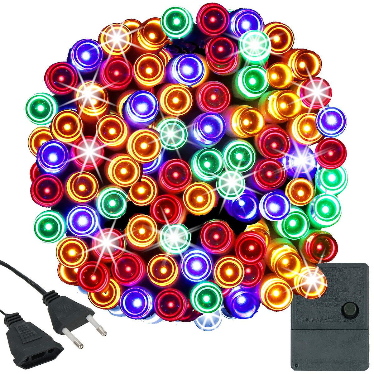 Lampki świąteczne 300led multikolor 22,5 m oświetlenie wewn.