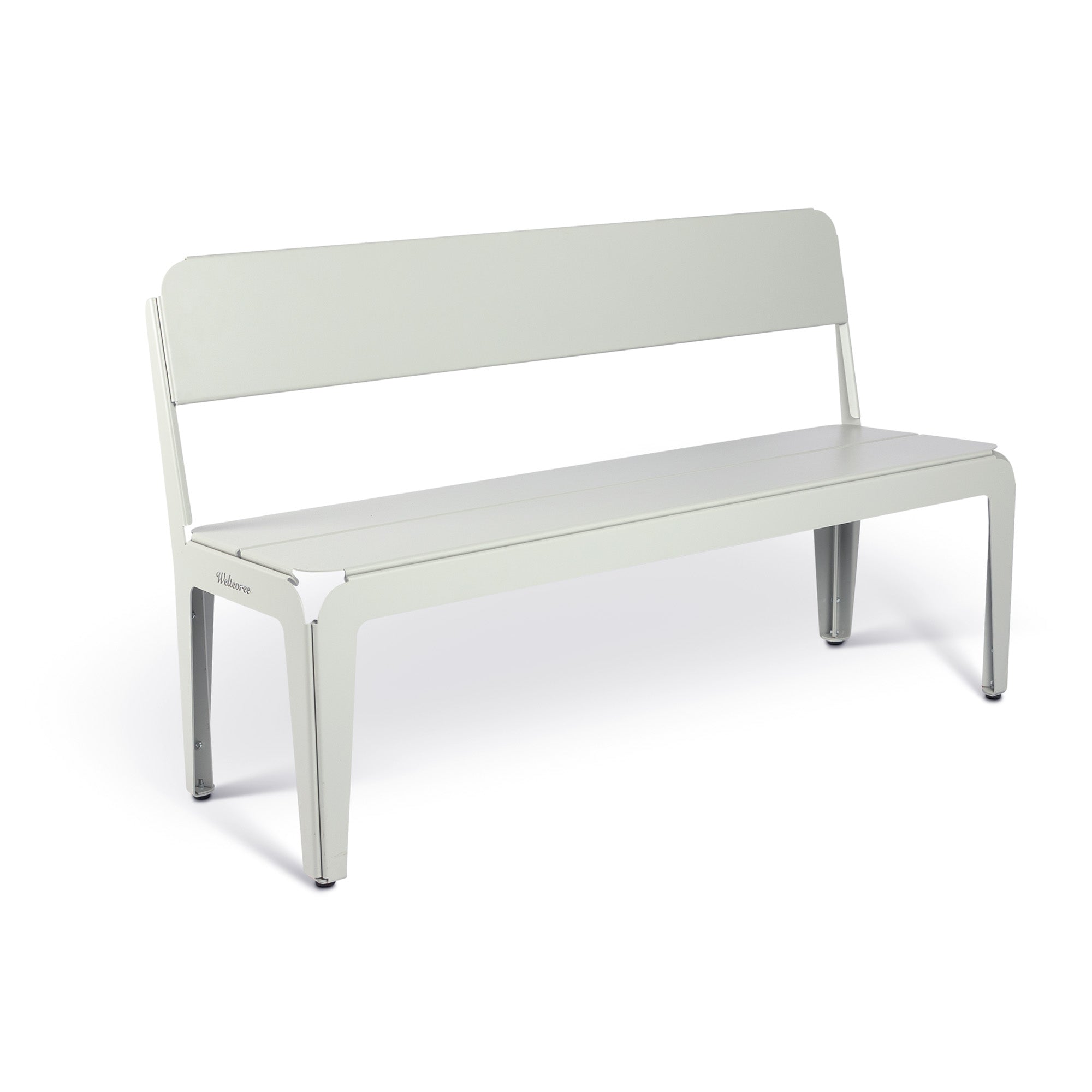 Weltevree Bended bench met rugleuning