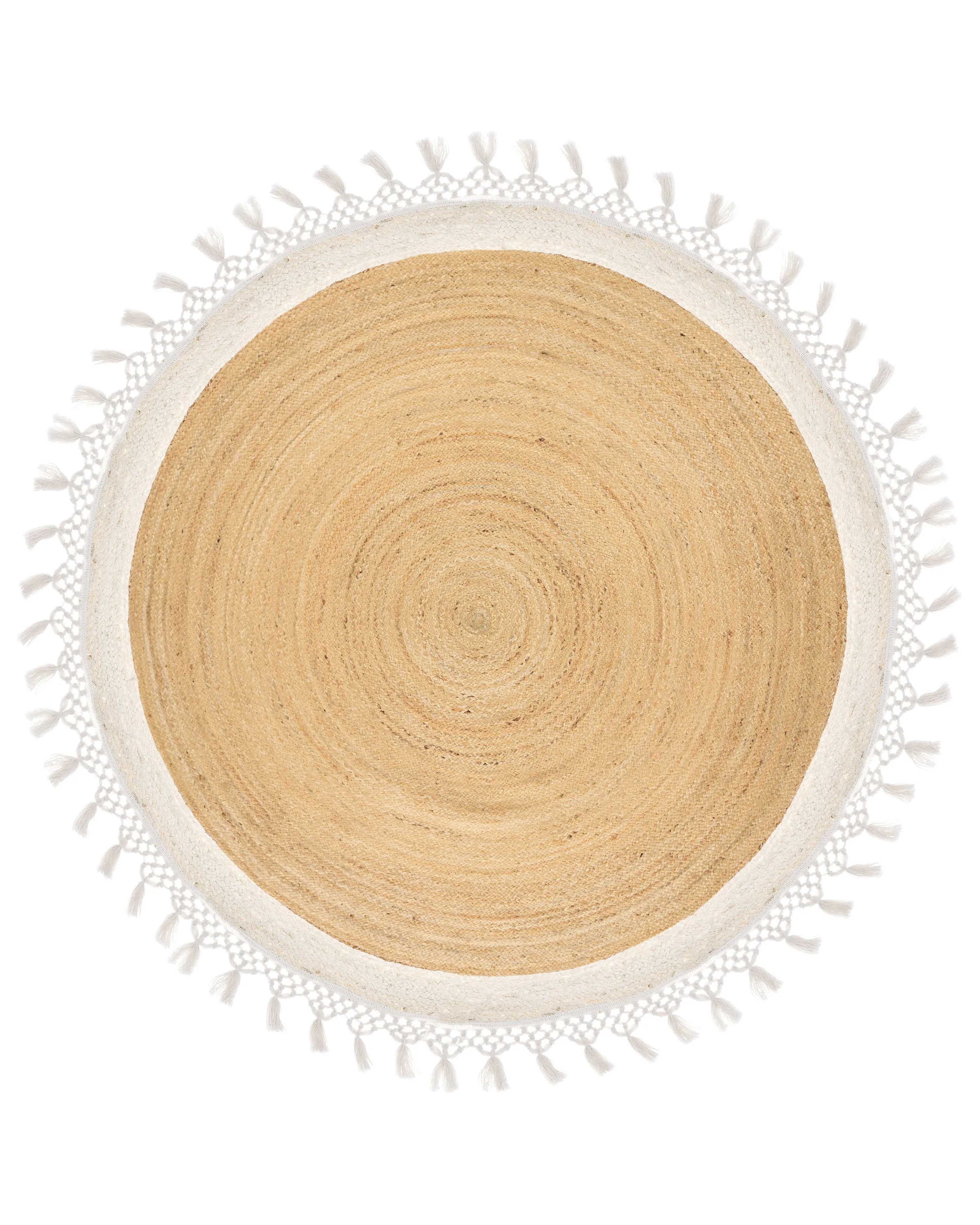 Rug MARTS White ? 140 cm Jute
