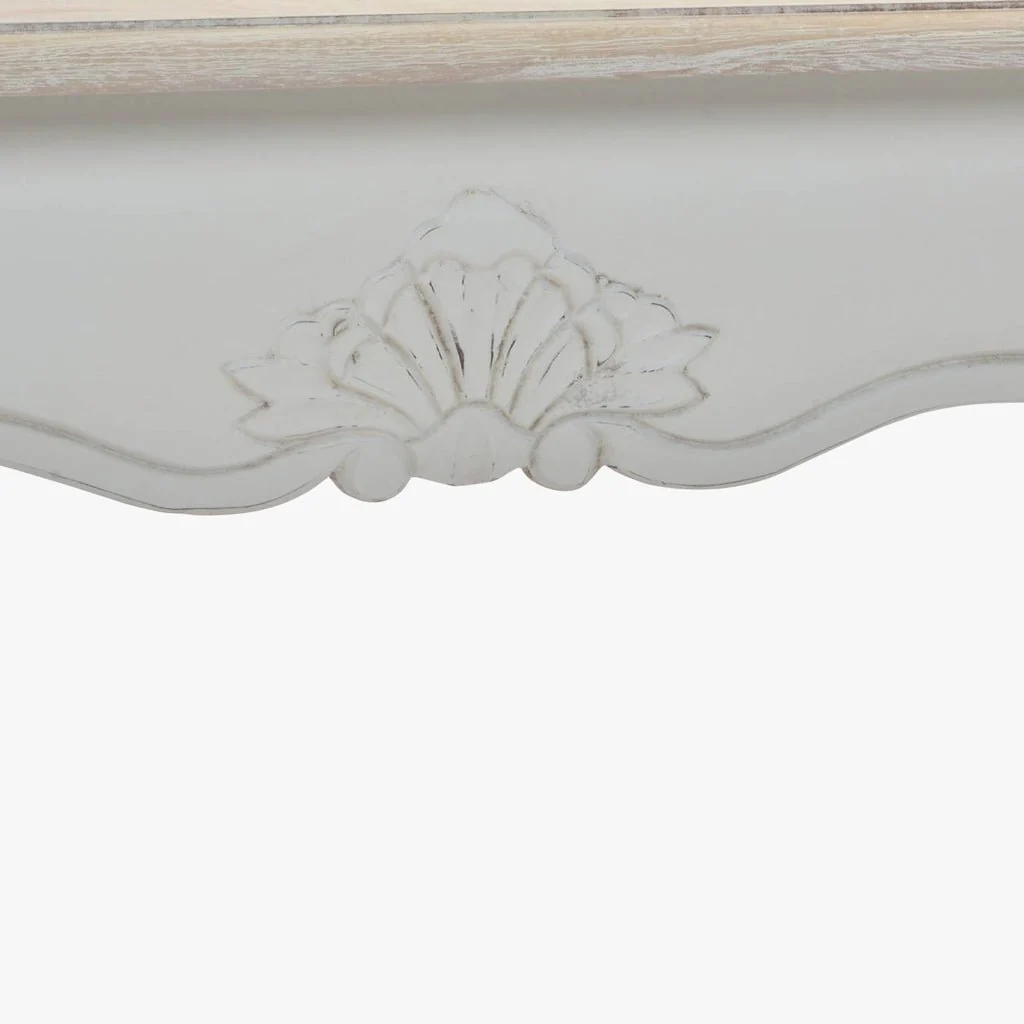 Mesa de Apoio Branca de Madeira 120x60x50 VERSAILLES