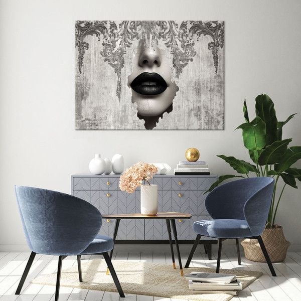 Feeby Obraz do salonu sypialni, Twarz kobiety abstrakcja 60x40