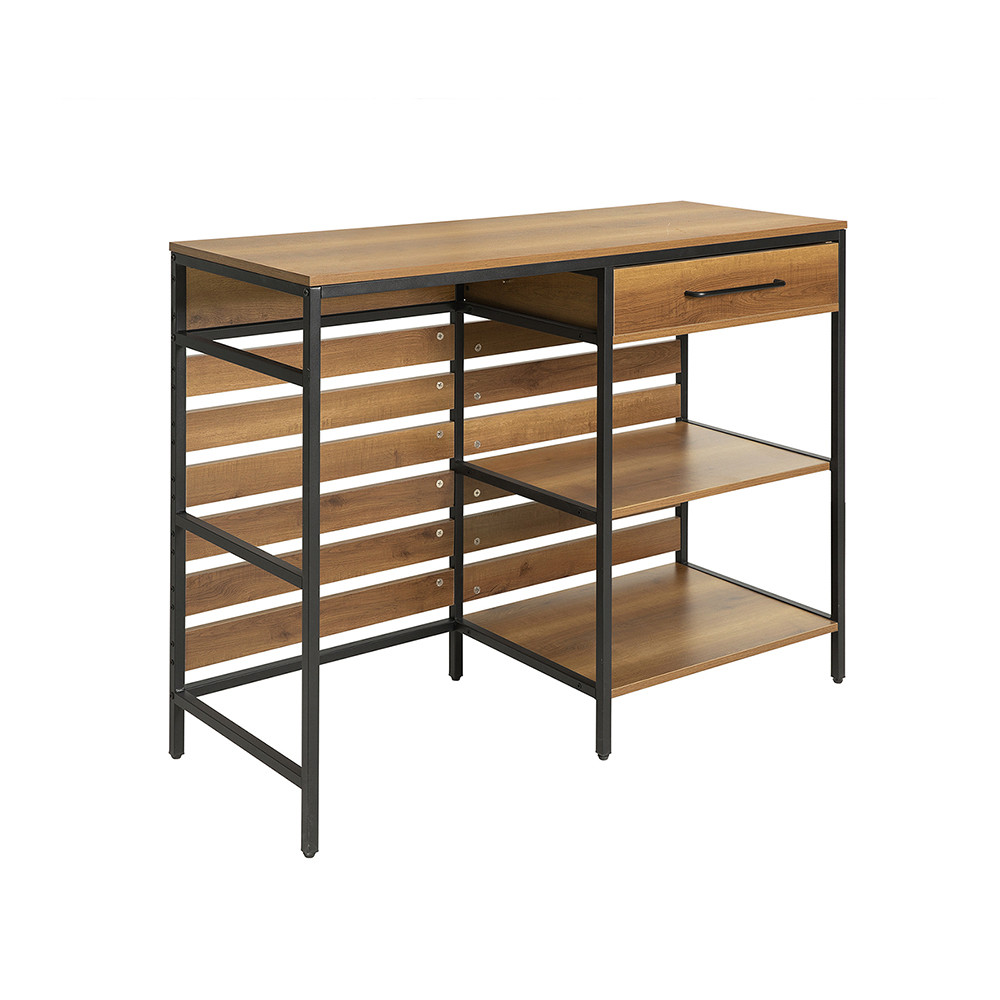 SoBuy Wyspa kuchenna z jedną szufladą Ciemnobrązowy 120x45x90cm FSB71-PF