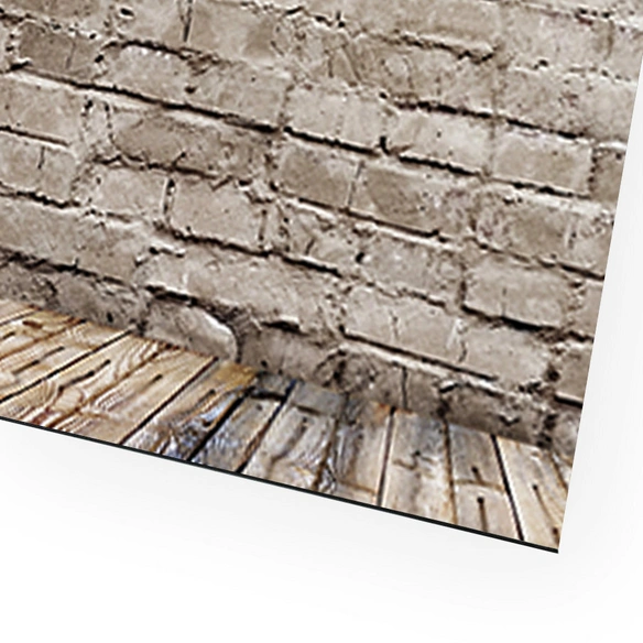 Badrückwand »Mauerwerk«, BxH:100 cm x 210 cm, beige