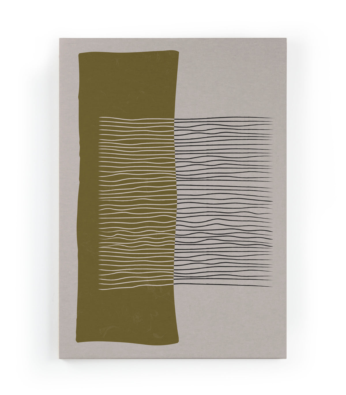 Canvas 60x40 Afdruk Groen Geometrisch