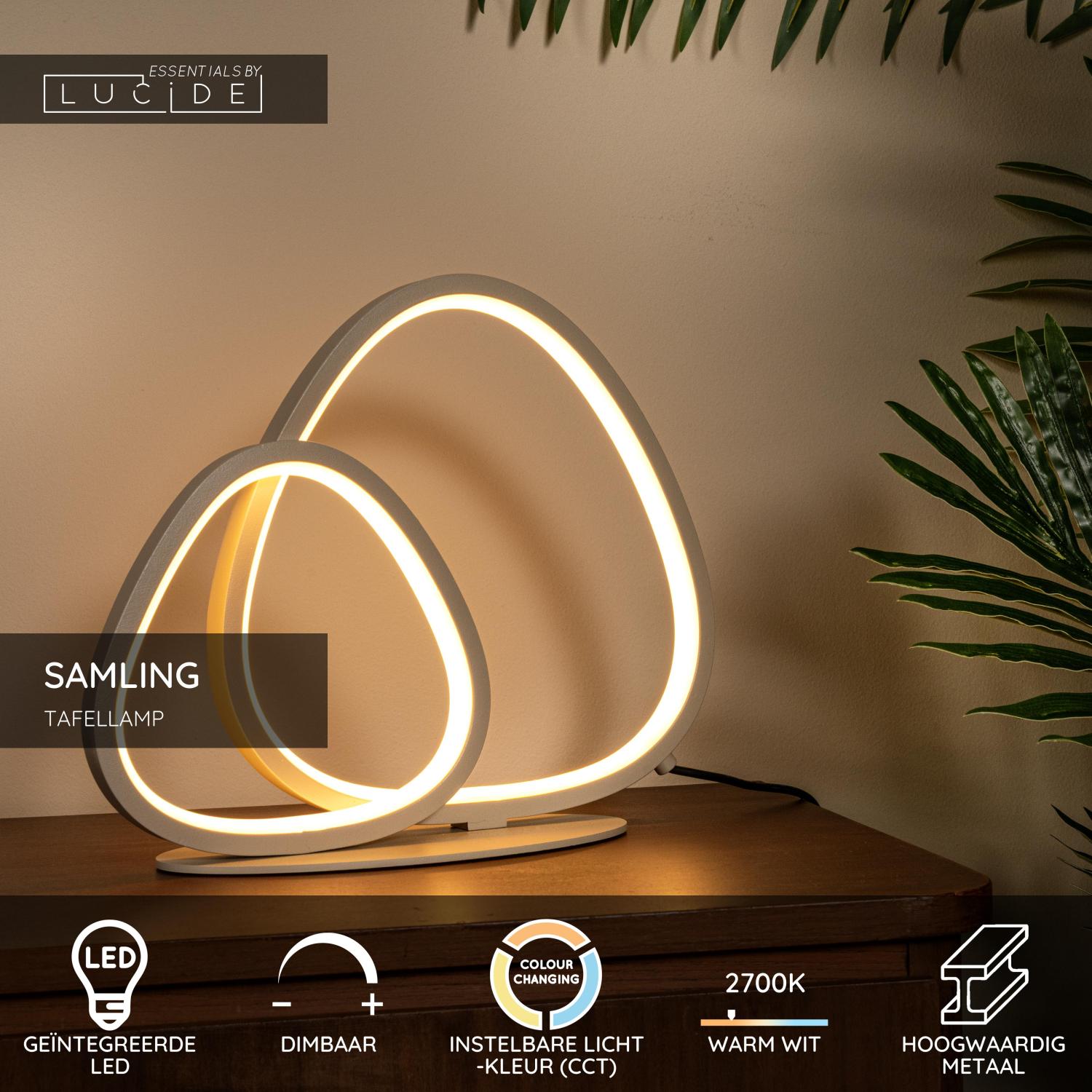 Lucide SAMLING Tafellamp - Taupe