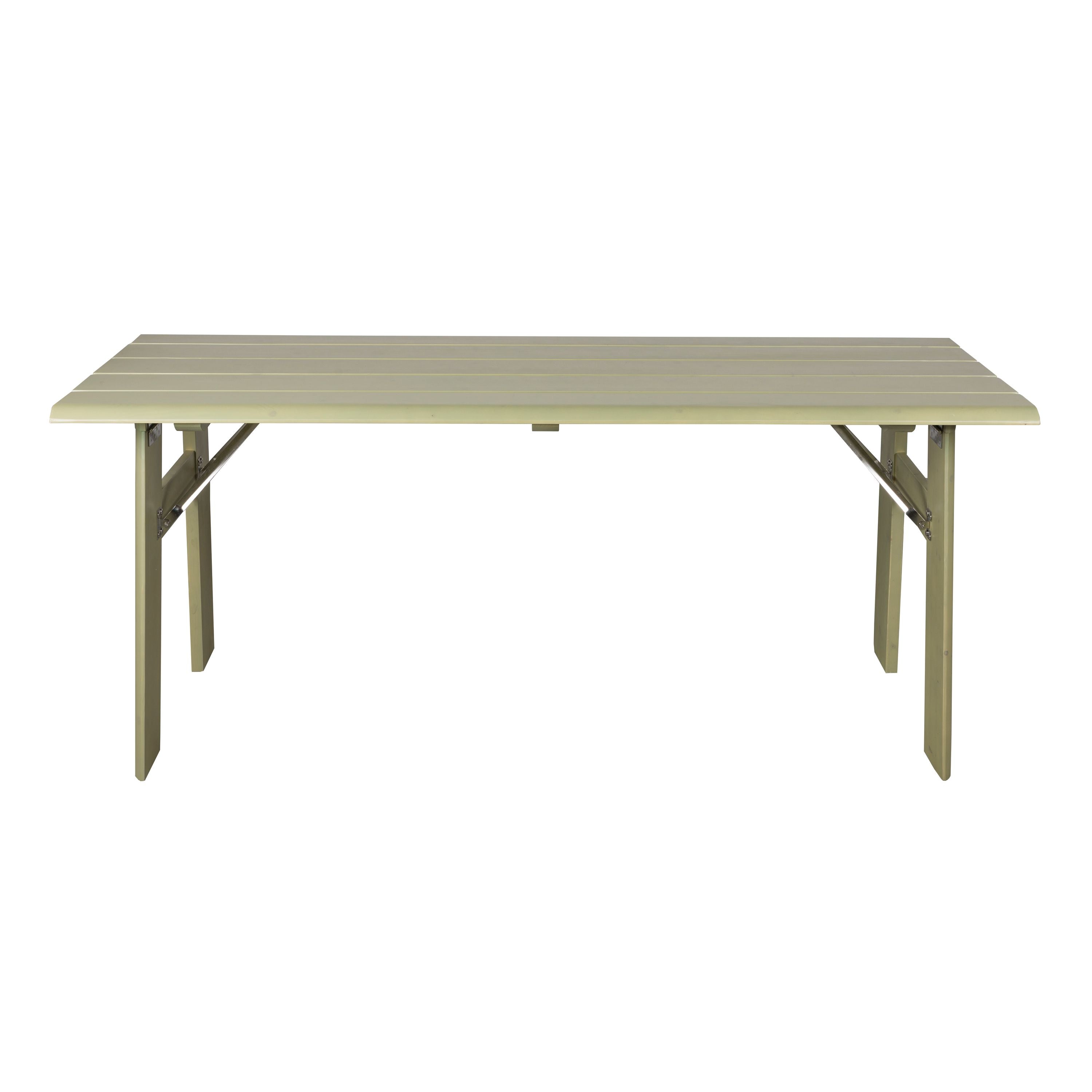Zuiver Avenue Tuintafel/ Picknicktafel Opklapbaar 180x79 cm Hout Groen