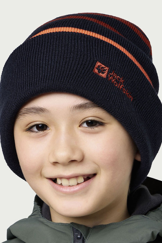 Jack Wolfskin Stripy Knit Beanie Muts Junior
