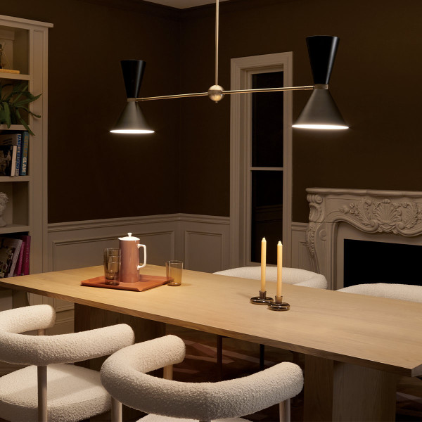 Lampa wisząca szampański brązowo-czarna PHIX 4xE27x40W Kichler