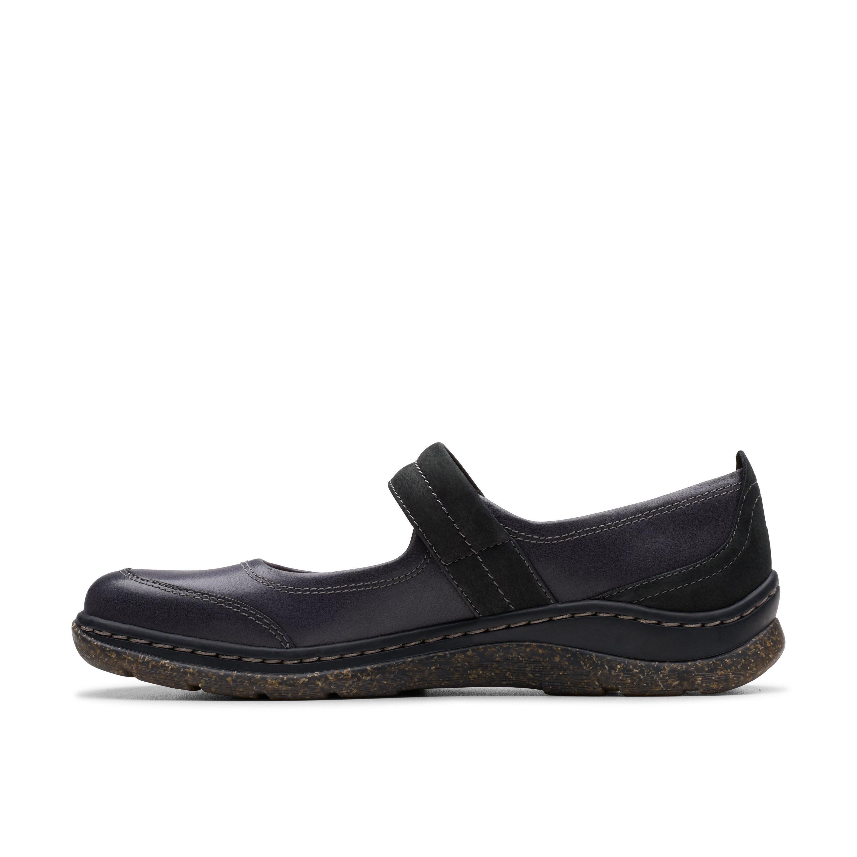 Clarks Orlene Jane Black Leather Mary Jane