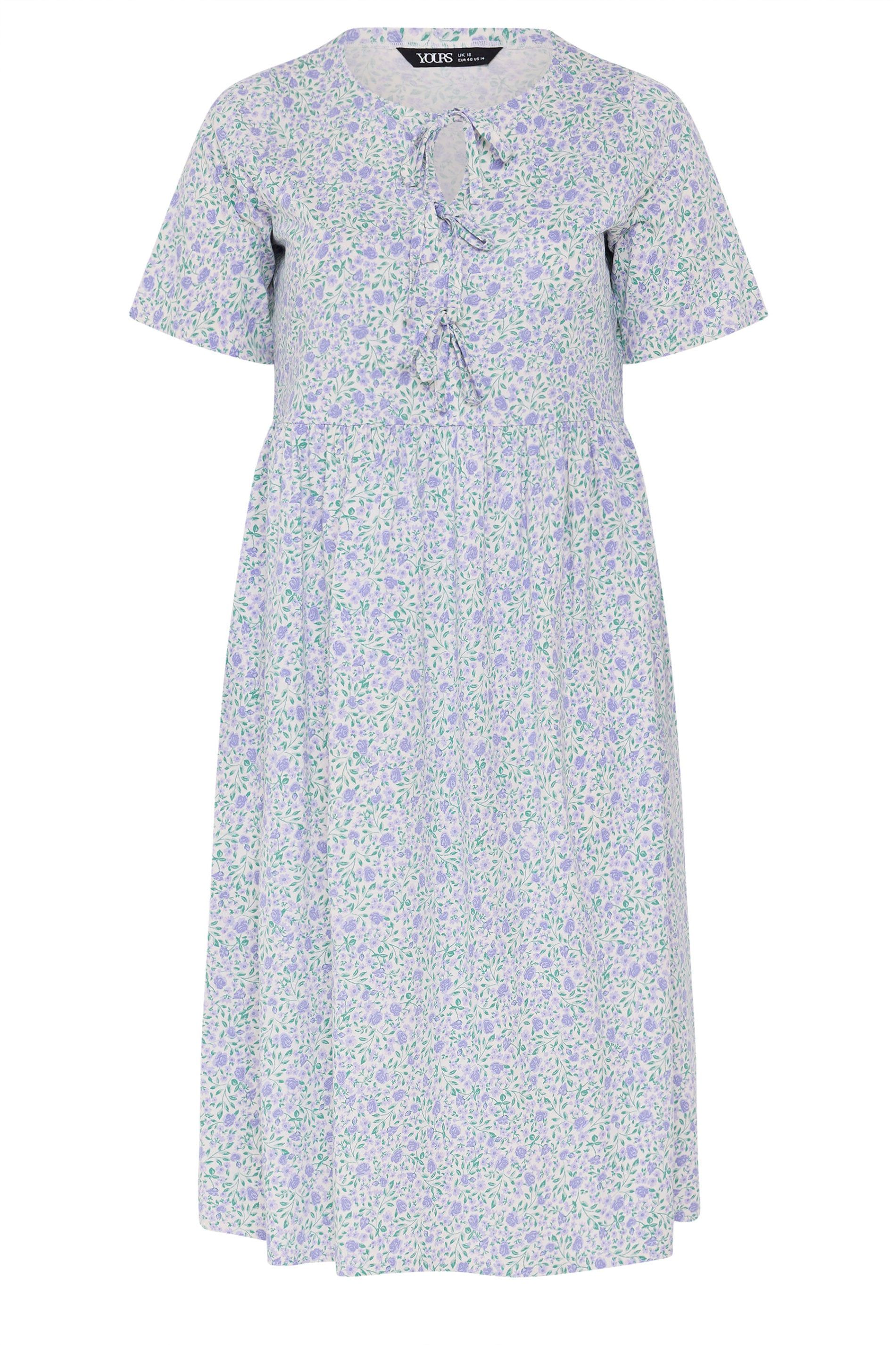 Yours Ditsy Throw On Dress
