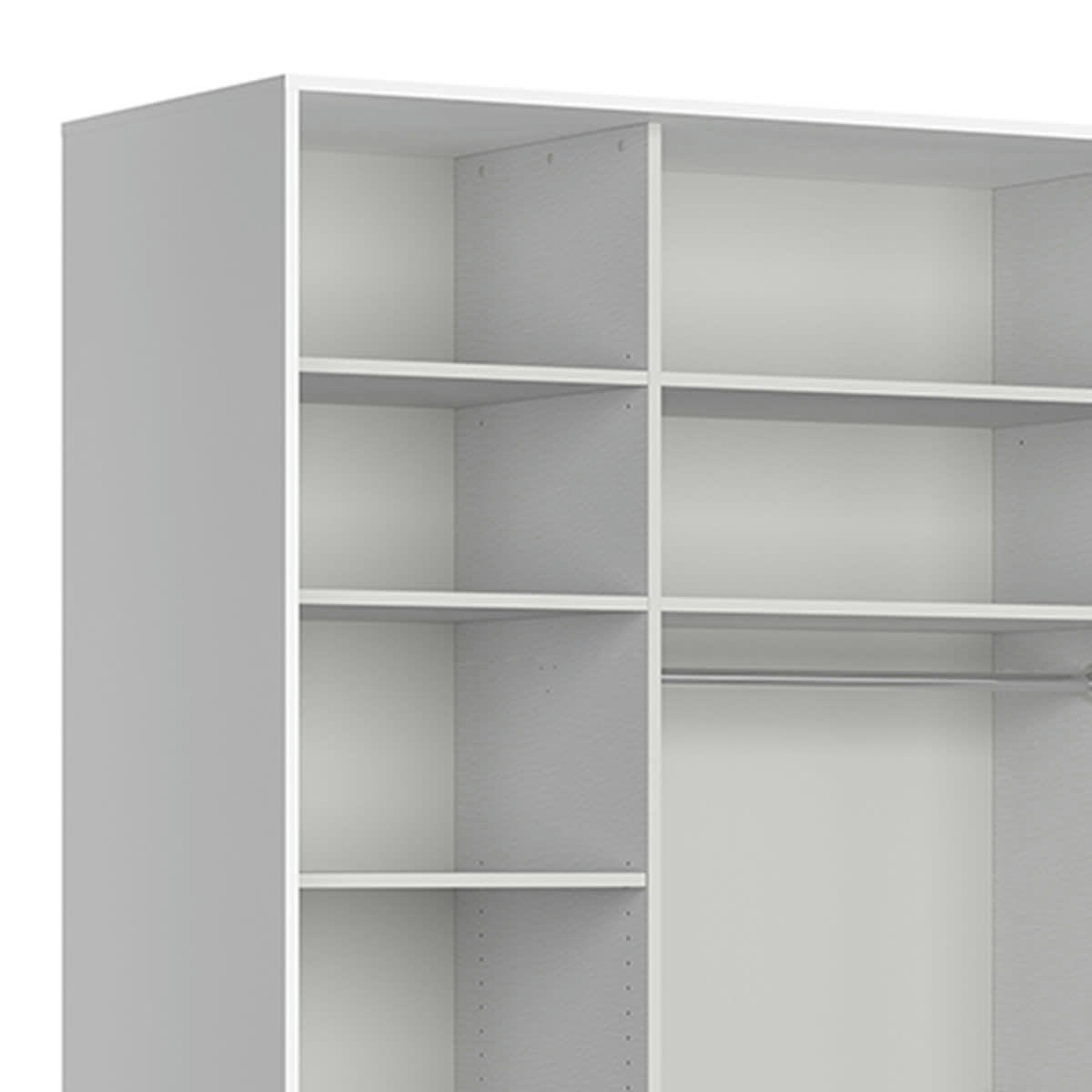 - Dressing L200 x H240 cm stratifiés blanc