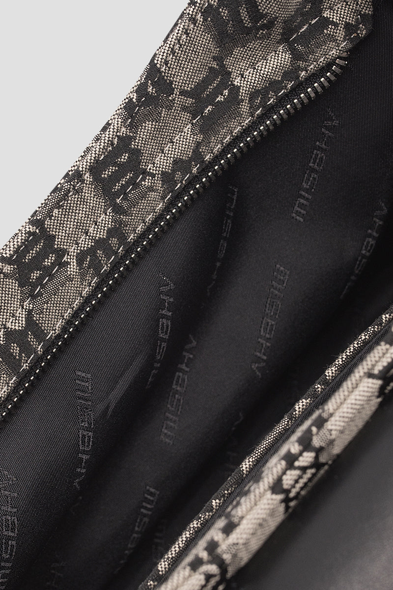 Jacquard Monogram Shoulder Bag Medium