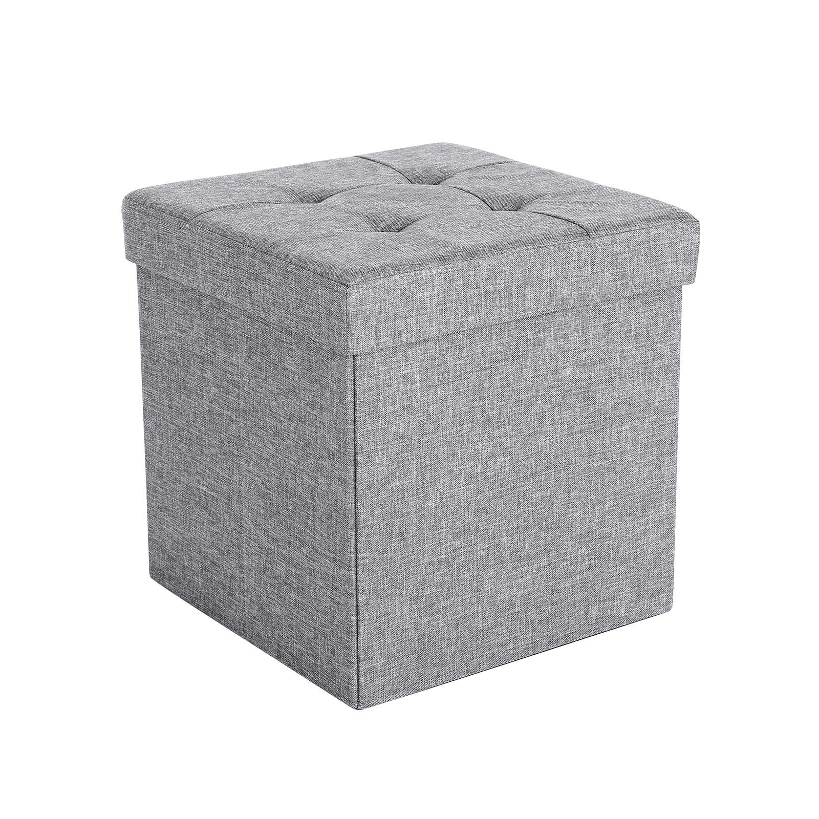 Pouf de rangement pliable