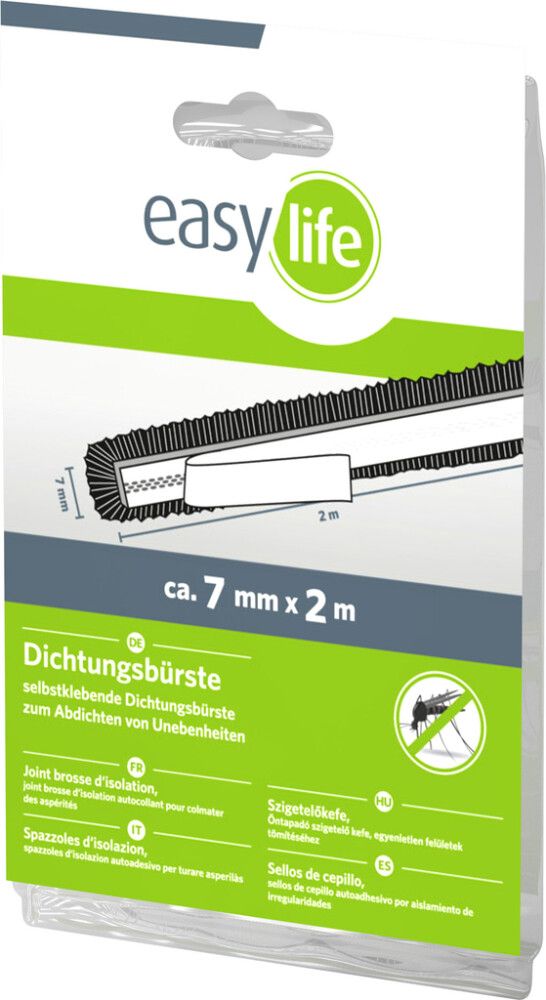 BØRSTE STRIP EASY LIFE 2M SVART