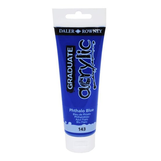 Daler-Rowney Graduate Phthalo Blue Acrylic Paint 120ml