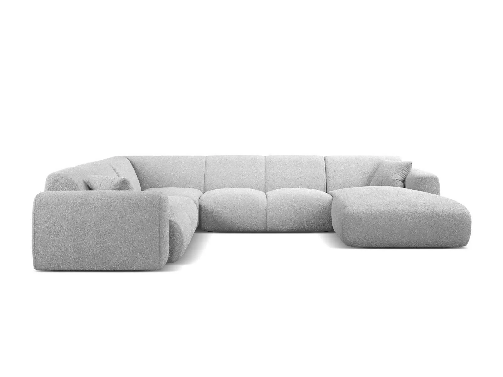 Modulaire hoekbank Molino links bouclé
