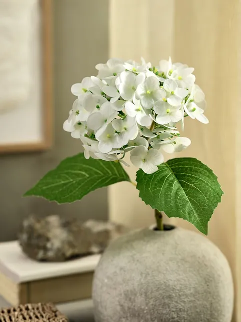 Kunstig blomst HUBERT H46cm hvid