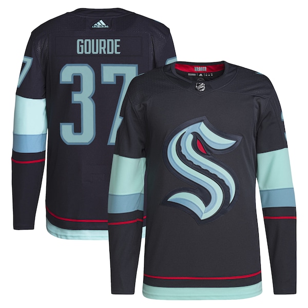 Yanni Gourde Seattle Kraken adidas Home Primegreen Authentic Pro Player Jersey - Deep Sea Blue