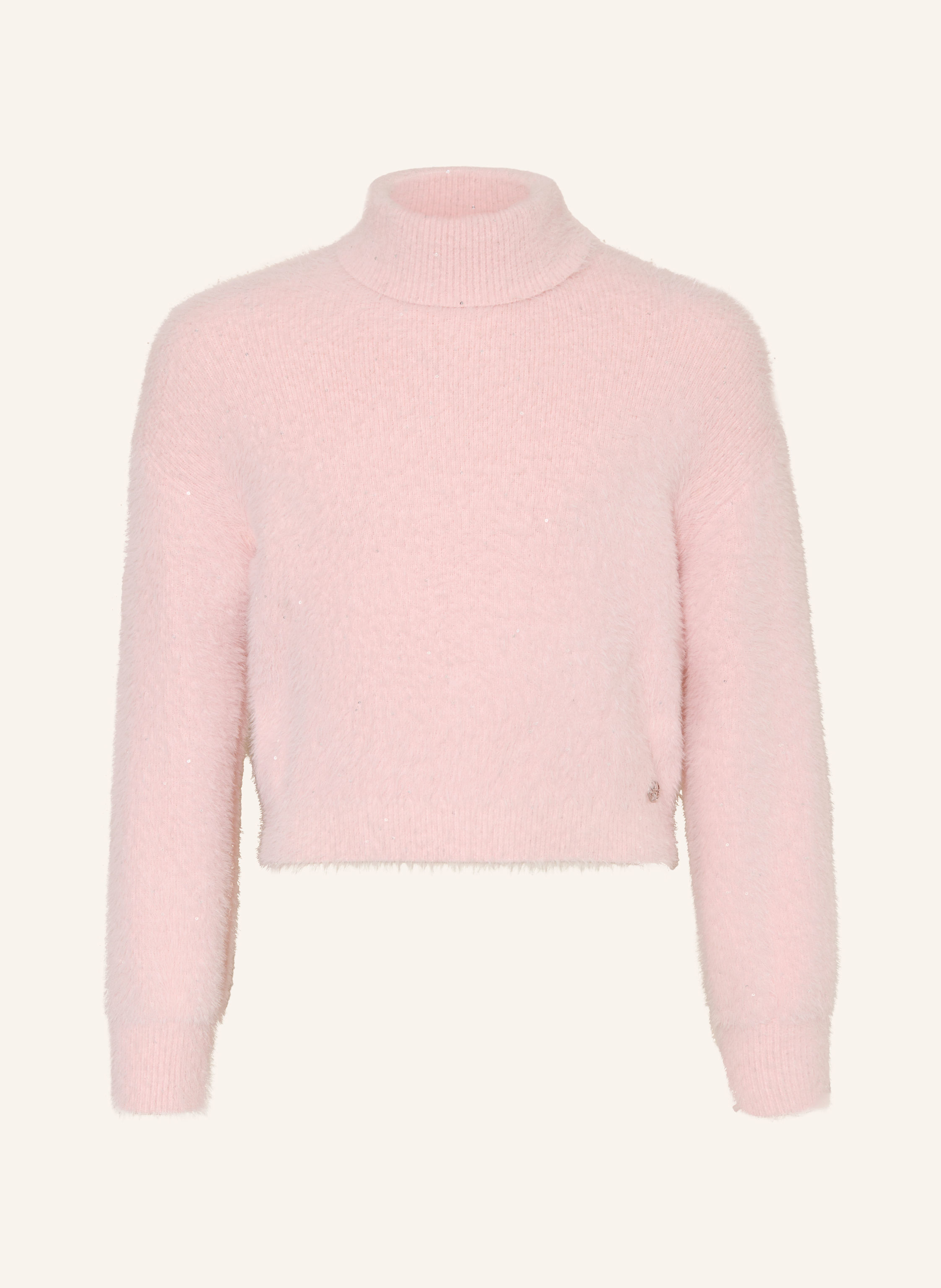 GUESS Rollkragenpullover mit Pailletten
