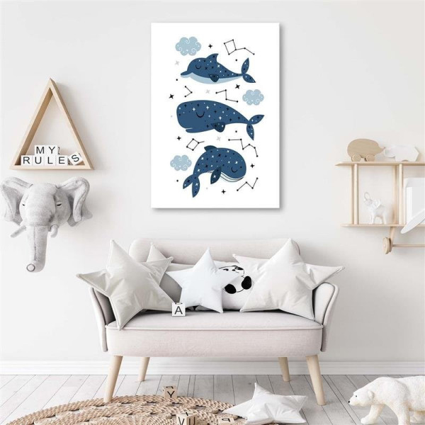 Feeby Obraz na płótnie Wesołe wieloryby 40x60