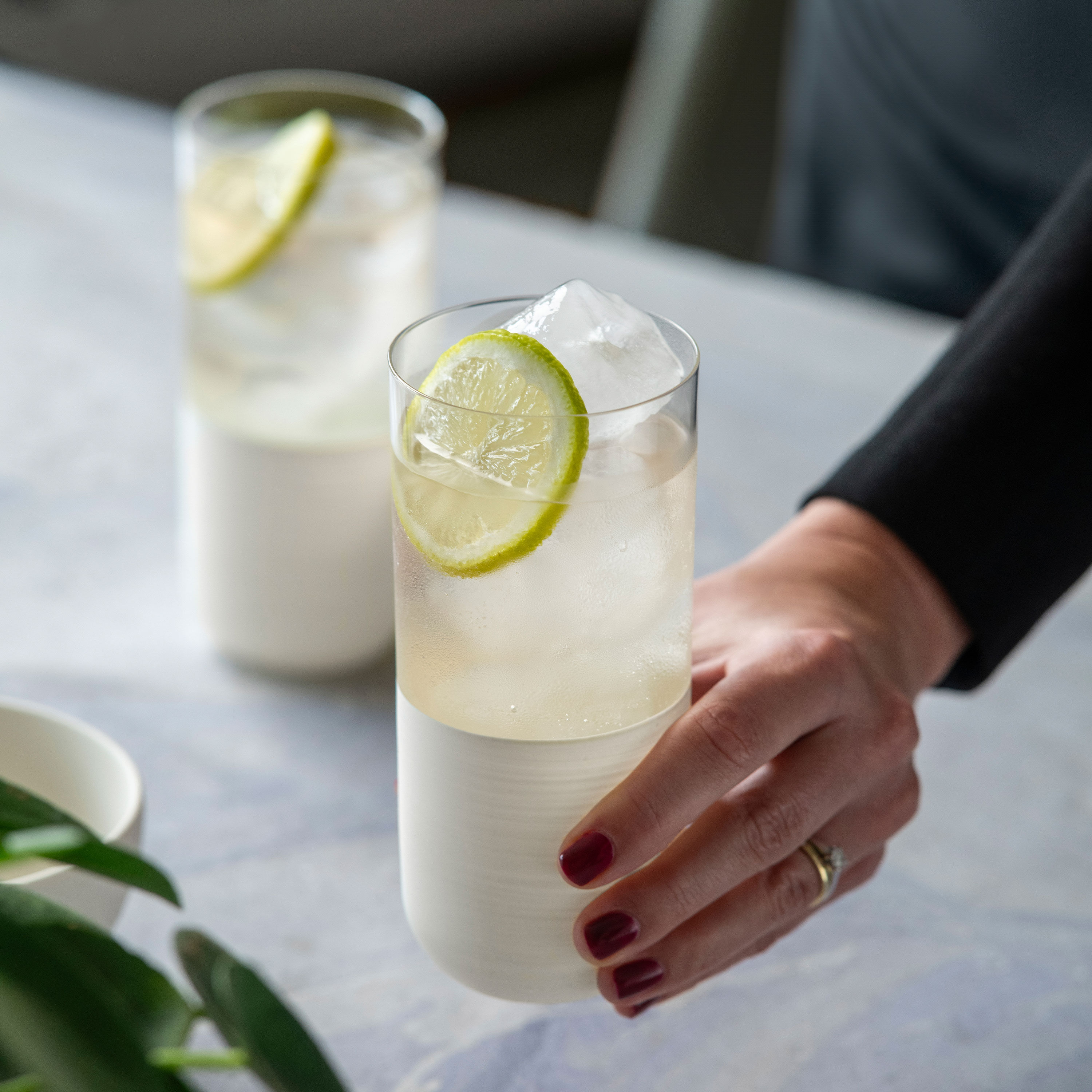 Manufacture Highball glass - White, 10.2 oz, crystal glass