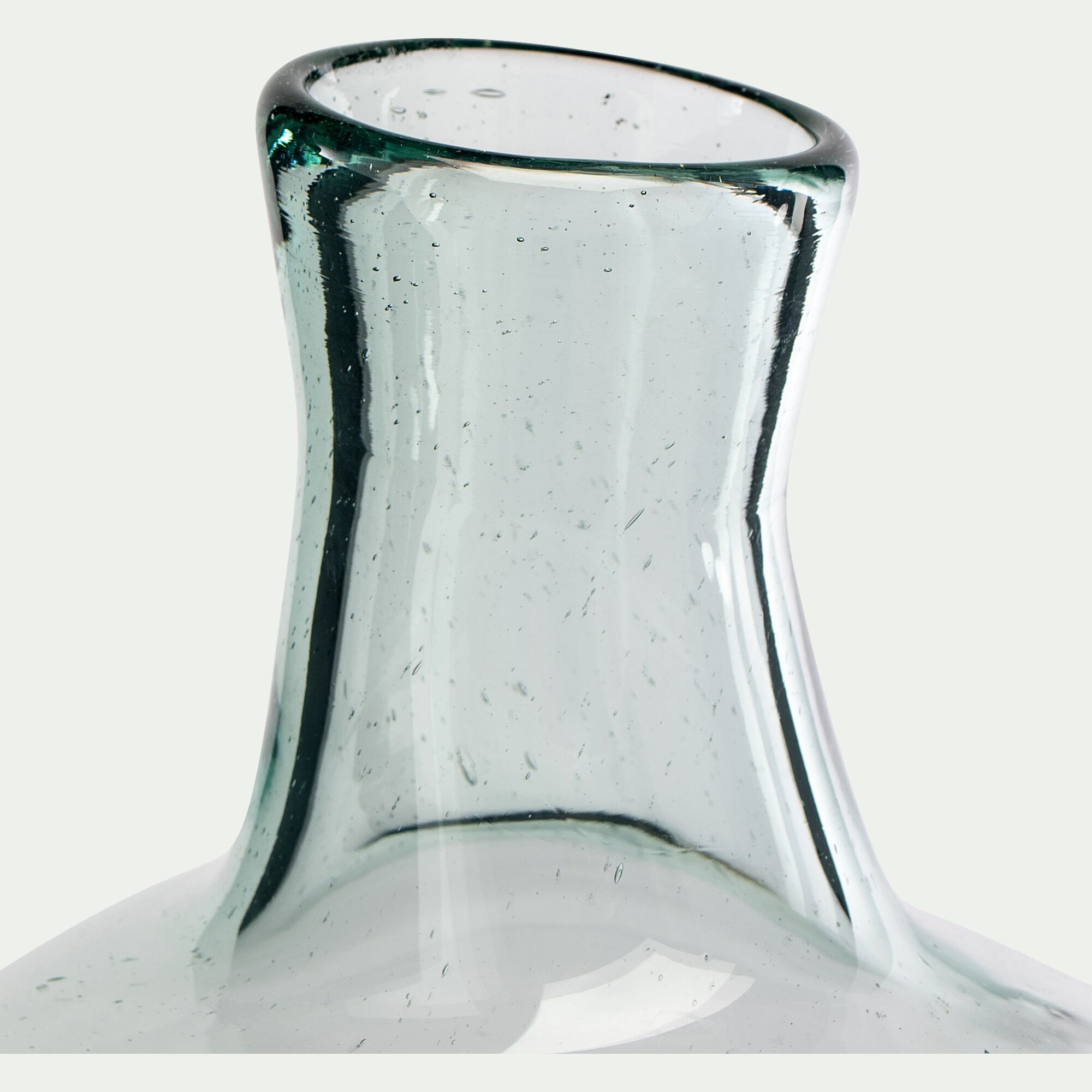 HOYA - Vase boule en verre recyclé - transparent D32xH45cm