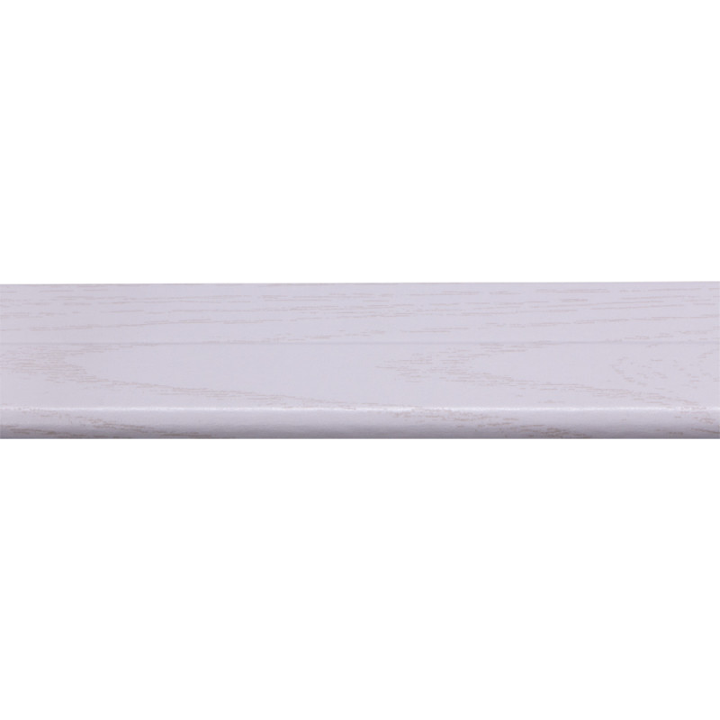 Profilé d'angle pliable en MDF frêne blanc 260 x 2,1 x 2,1 cm
