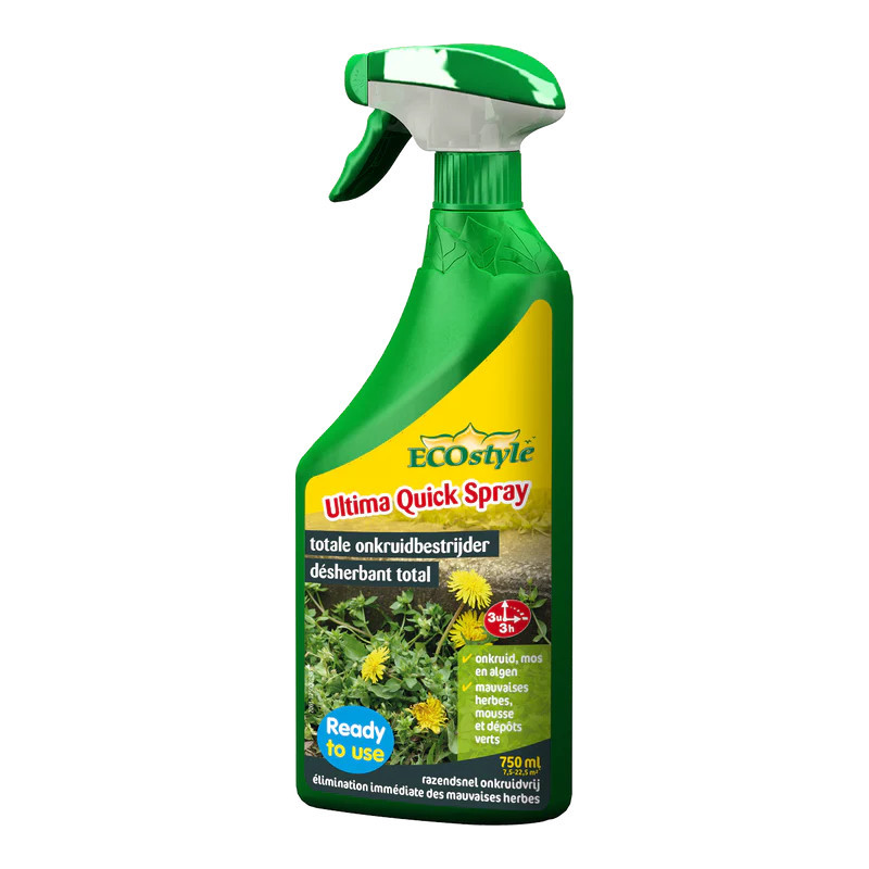 Spray désherbant et anti-mousse Ultima Quick 0,75 L ECOSTYLE