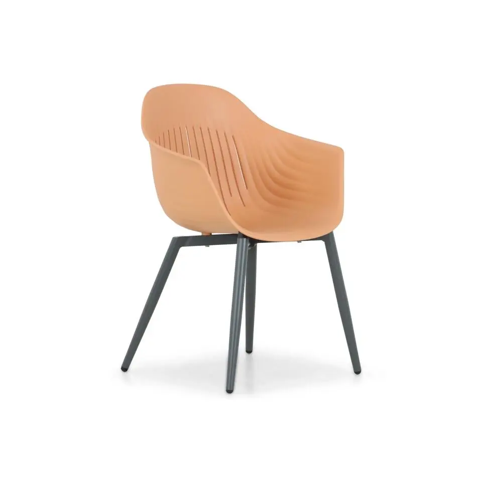 Tuinset 6 personen 240 cm Kunststof Oranje Lifestyle Garden Furniture