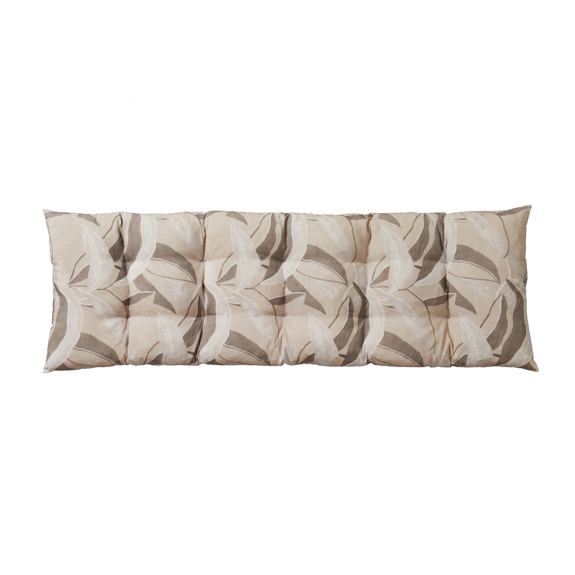 Long coussin de sol imprimé feuillage
