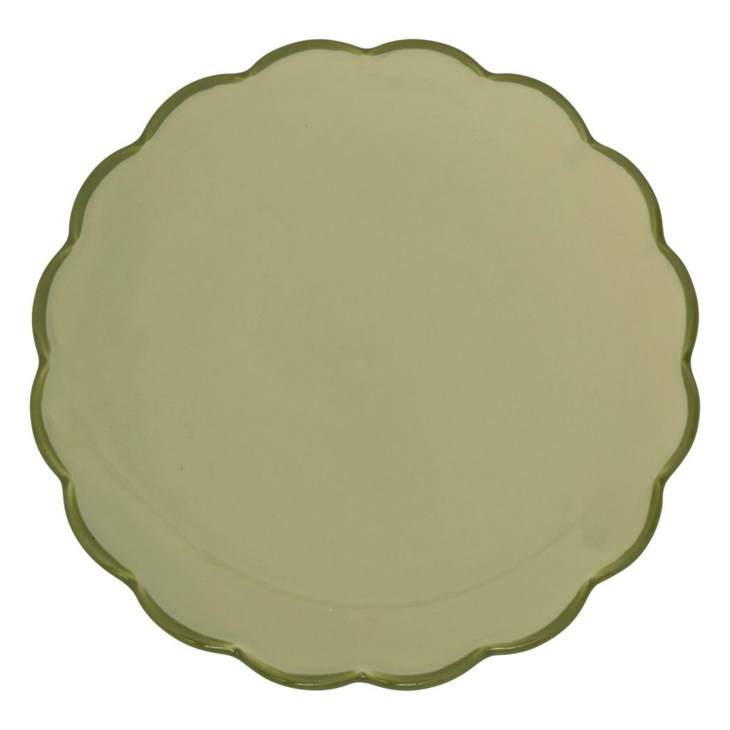 Urban Nature Culture Good Morning bord Sculpted - Pale Green -17cm